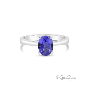 Natural 9k Tanzanite Solitaire Ring Oval Shape for Sale South Africa