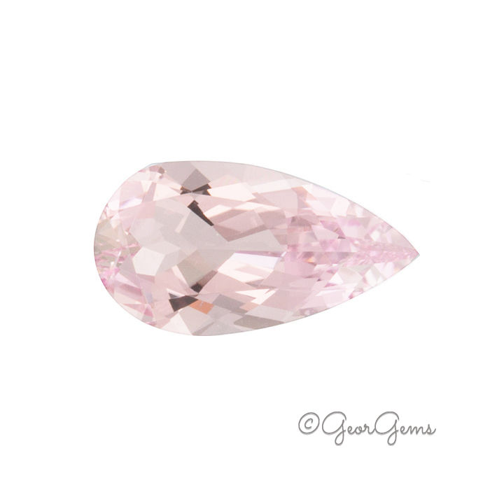 21244 Morganite Pear Natural Pink Pear Morganite for Sale South Africa