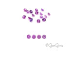 0.54ct Purple Sapphire - 3mm Rounds