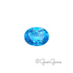 GeoGems Natural Swiss Blue Topaz