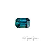 0.69ct Teal Sapphire - Emerald Cut