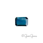 Teal Sapphire  - Emerald Cut (7x5mm)