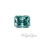 Blue Moissanite - Radiant (10x8mm)