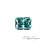 Blue Moissanite - Radiant (8x6mm)