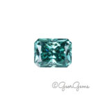 Blue Moissanite - Radiant (9x7mm)