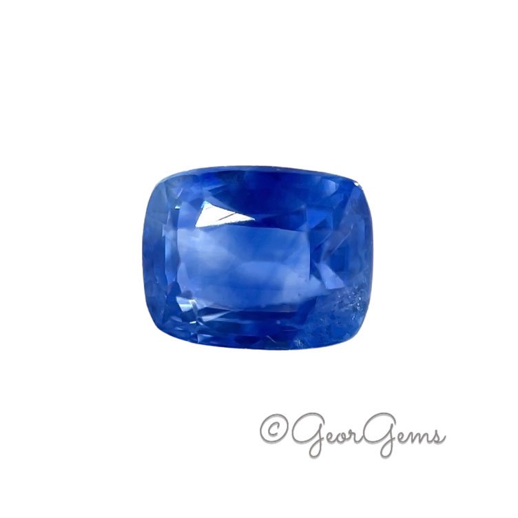 Blue-Sapphire-22669 1.99ct Blue Sapphire - Rectangular Cushion - Image 1