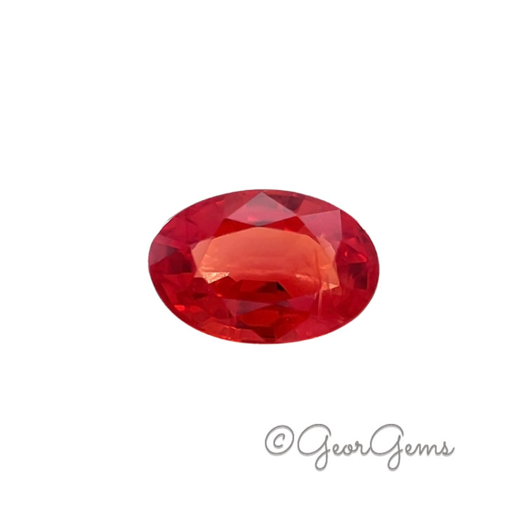 -Red-Sapphire-22722 0.62ct Sapphire - Oval - Image 1