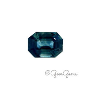 1.38ct Teal Sapphire - Emerald Cut