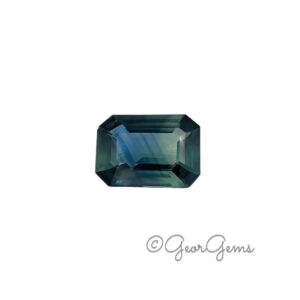 0.78ct Teal Sapphire - Emerald Cut