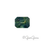 1.45ct Teal Sapphire - Emerald Cut
