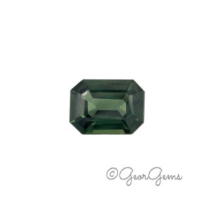1.38ct Green Sapphire - Emerald Cut
