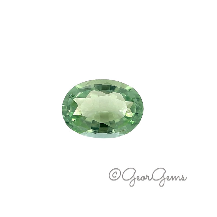 Tourmaline-23259 0.98ct Green Tourmaline - Oval