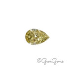 Crushed Ice Moissanite Yellow - Pear Shape