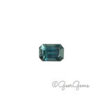 0.70ct Teal Sapphire - Emerald Cut