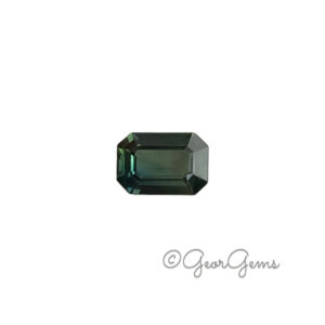 0.54ct Teal Sapphire - Emerald Cut