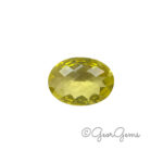 15.86ct Lemon Quartz - Oval Checkerboard