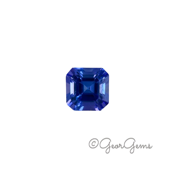 Tanzanite-24239 2.84ct Tanzanite - Square Emerald Cut