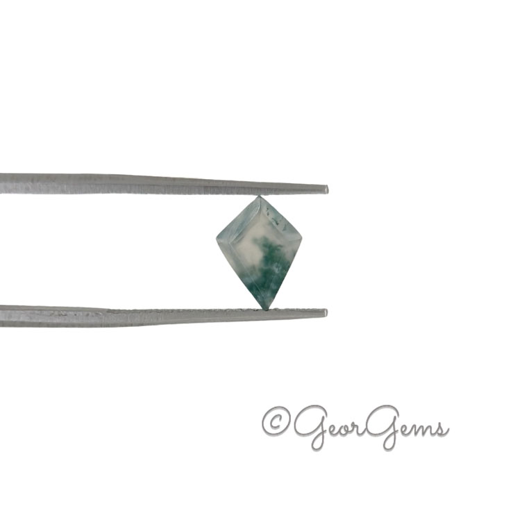 Moss-Agate-24350 1.34ct Moss Agate - Kite Shape