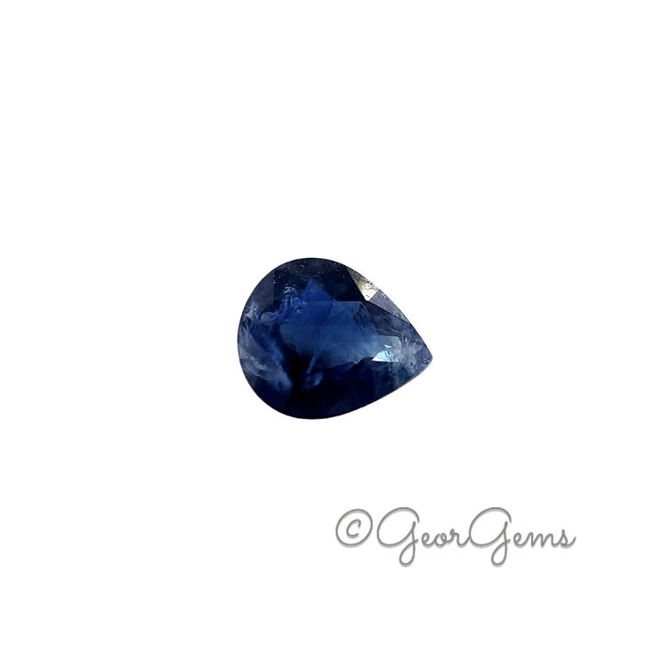 Sapphire-24320 0.62ct Blue Sapphire - Pear Shape