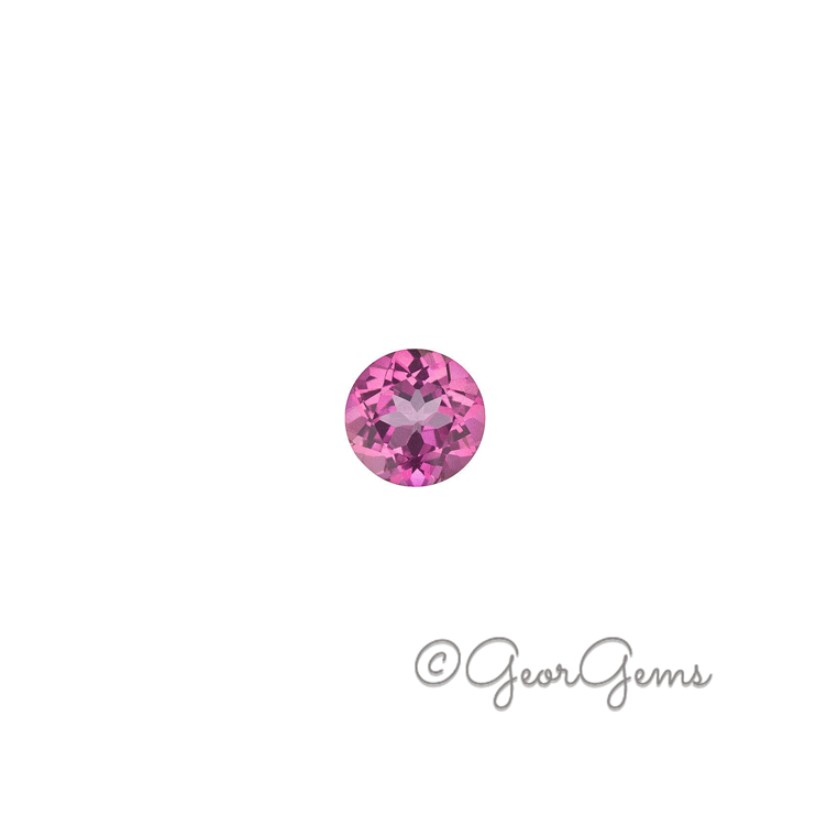 PINK-TOPAZ-ROUND Pink Topaz - Round (3 - 4mm)