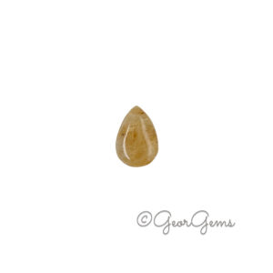 7.21ct Rutile Quartz – Pear Cabochon