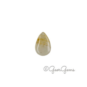 5.91ct Rutile Quartz - Pear Cabochon