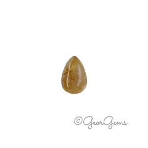3.96ct Rutile Quartz - Pear Cabochon