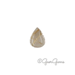 7.36ct Rutile Quartz - Pear Cabochon
