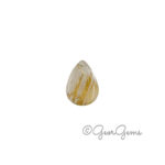 3.31ct Rutile Quartz - Pear Cabochon