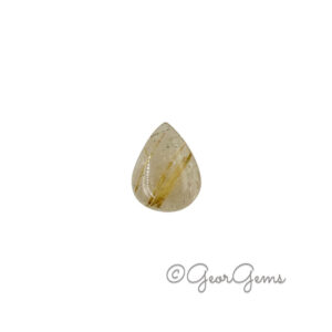 7.67ct Rutile Quartz - Pear Cabochon