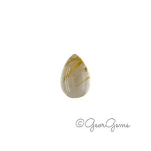 9.45ct Rutile Quartz – Pear Cabochon