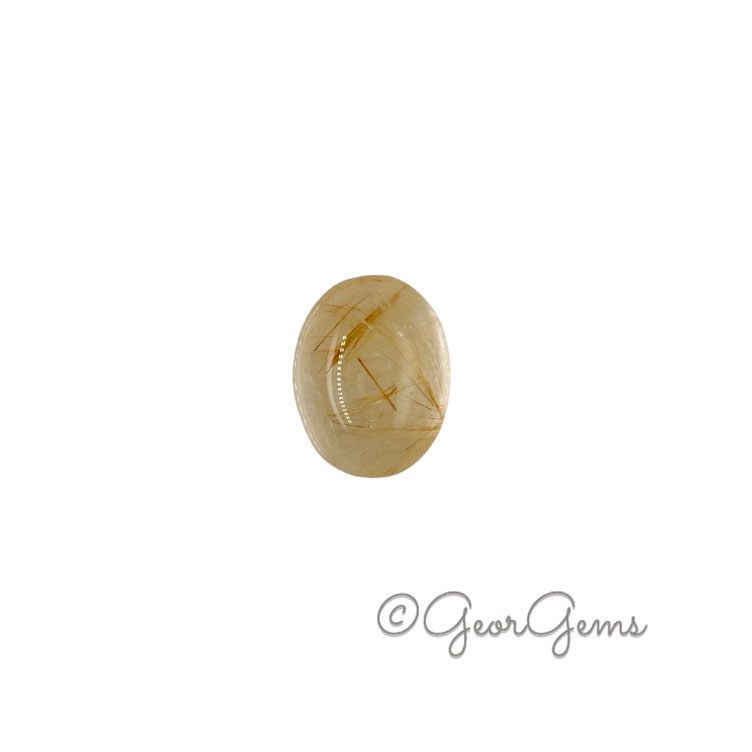 24693 8.37ct Rutile Quartz – Oval Cabochon