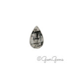 23.20ct Tourmalinated Quartz - Pear Shape Cabochon