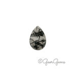 15.09ct Tourmalinated Quartz - Pear Shape Cabochon