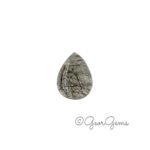 7.80ct Tourmalinated Quartz - Pear Shape Cabochon