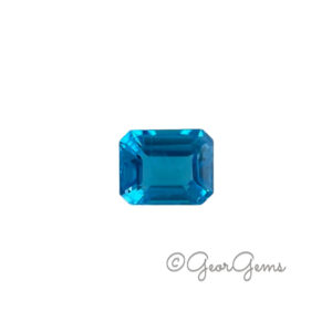 4.44ct Swiss Blue Topaz - Emerald Cut