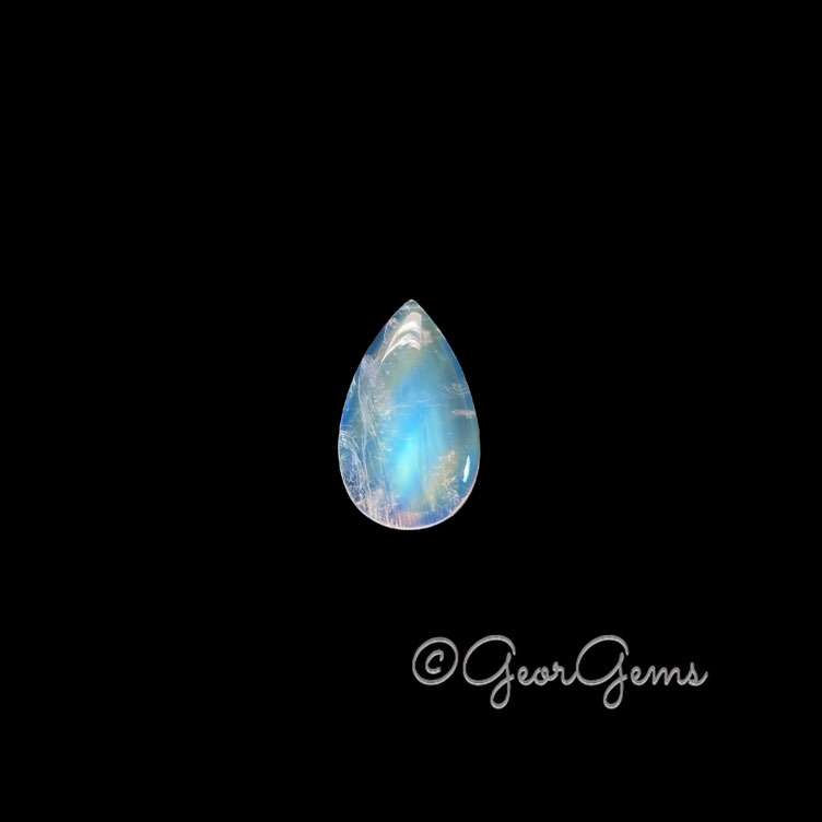 24830 5.72ct Moonstone - Pear Cabochon