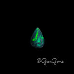 3.69ct Black Opal - Pear Cabochon