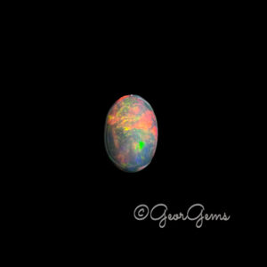 3.31ct Black Opal - Oval Cabochon