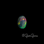 2.81ct Black Opal - Oval Cabochon