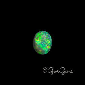 3.45ct Black Opal - Oval Cabochon