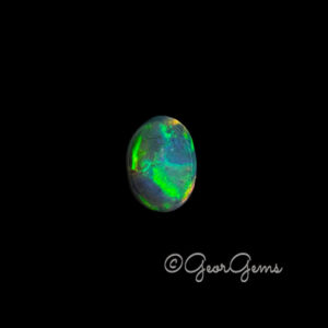 3.39ct Black Opal - Oval Cabochon