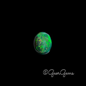 3.74ct Black Opal - Oval Cabochon