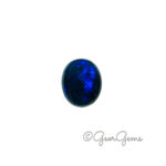6.86ct Dark Blue Opal - Oval Cabochon