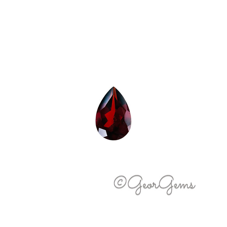 25358 3.41ct Garnet - Pear Shape