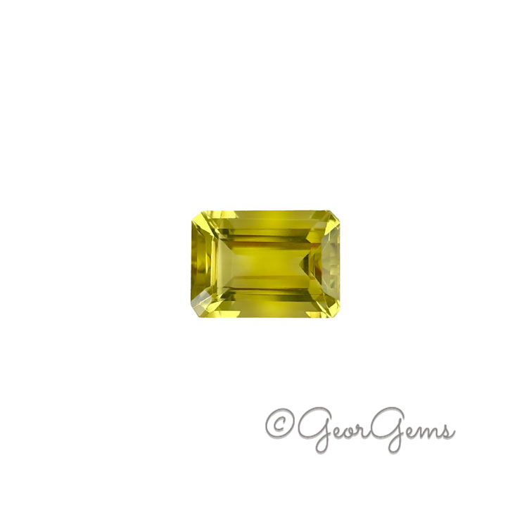25456 8.02ct Lemon Quartz - Emerald Cut