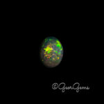 3.08ct Black Opal - Oval Cabochon