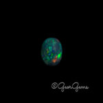 3.19ct Black Opal - Oval Cabochon