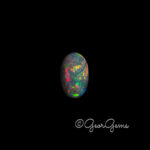 3.20ct Black Opal - Oval Cabochon