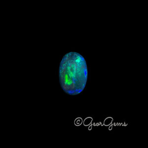 3.85ct Black Opal - Oval Cabochon